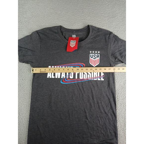 USA Soccer World Cup "Always Possible" Shirt Unisex Mens Small Tee Graphic NWT - Picture 5 of 7